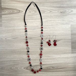 Necklace with matching earrings